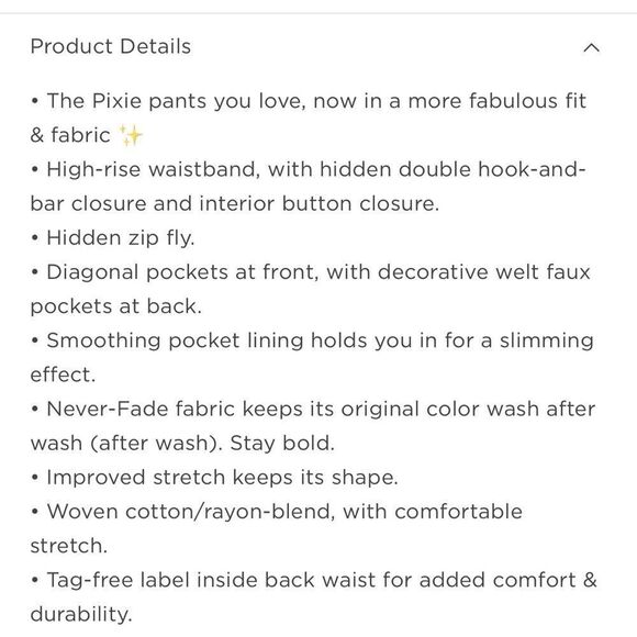 Old Navy High Rise Pixie Ankle Pants NEW Plus Size 22 - Picture 5 of 7